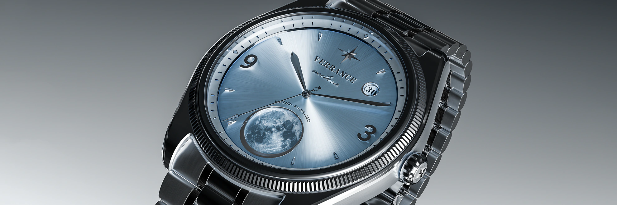 Verrance Noctura — dial from a low angle