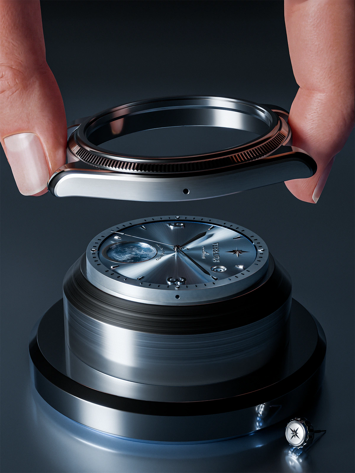 Verrance Noctura — bezel lifted off the movement