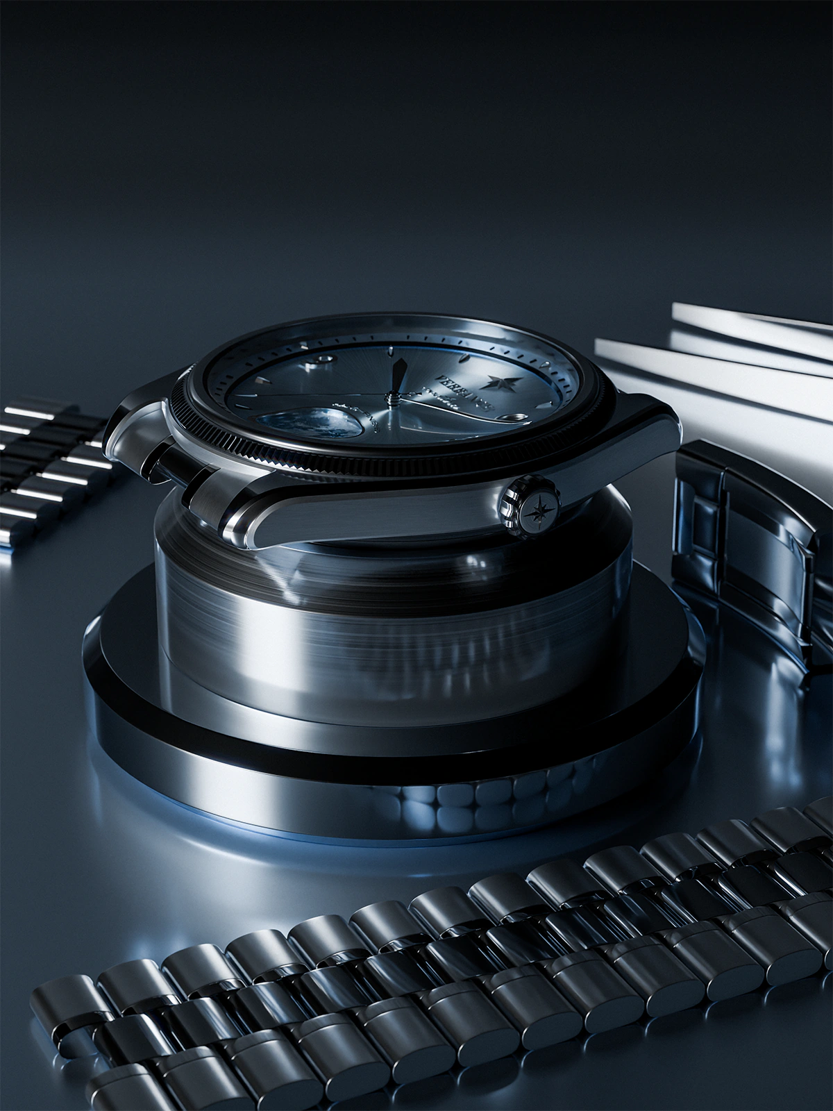 Verrance Noctura — case profile on a stand